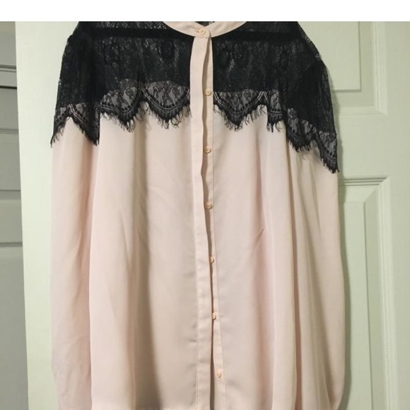 LC Lauren Conrad Lace Blouse - Picture 2 of 2